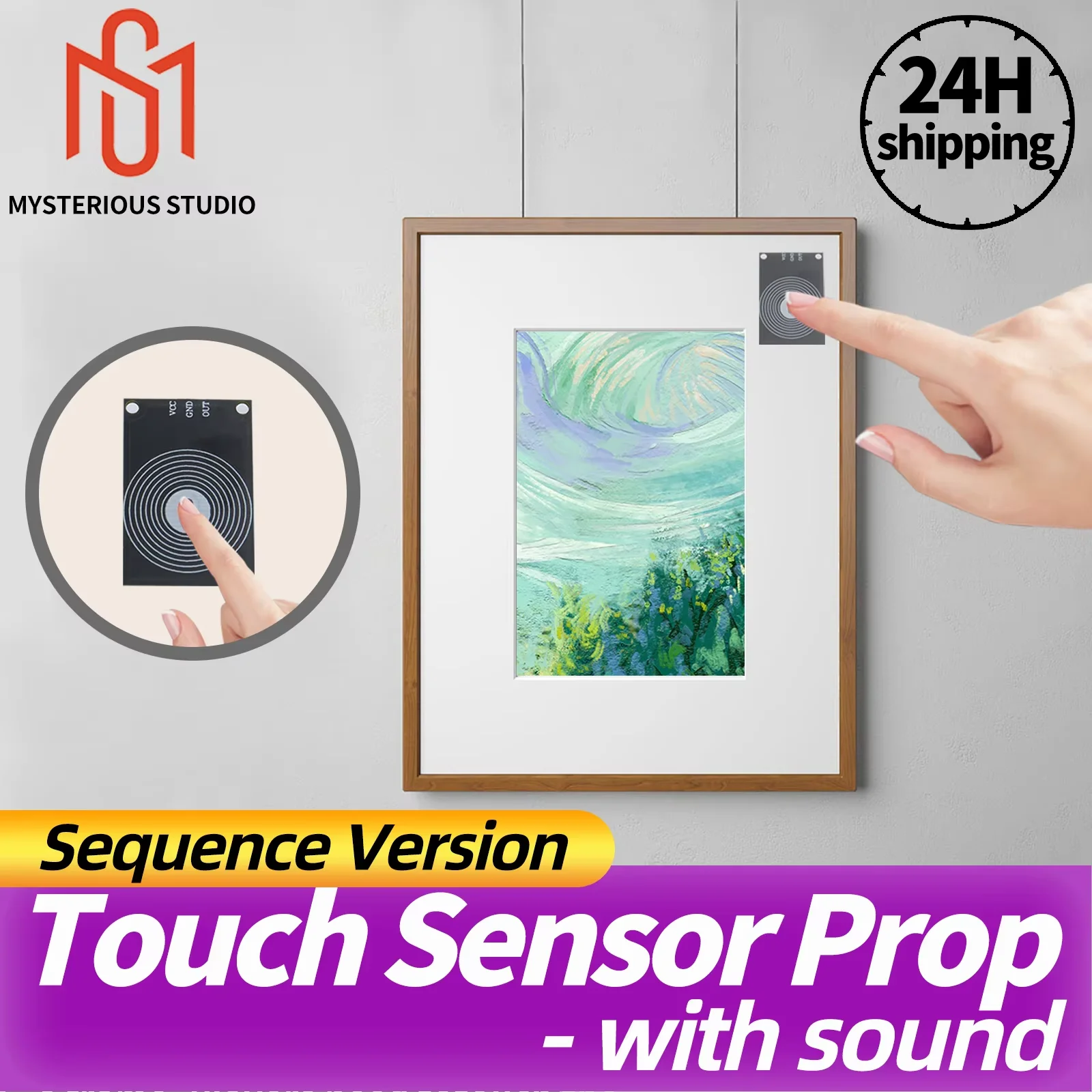 

Mysterious Studio Escape Room Prop Escape Game Mechanism Props Electronic Puzzle superb 1987GY Touch Sensor Sequential to Unlock