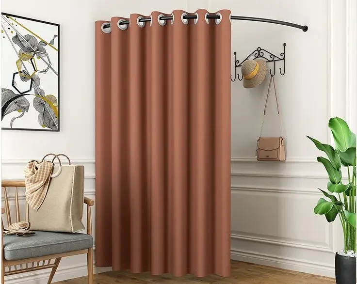 

Iron clothing circle display rack clothing store changing room cloth curtain fitting room door curtain thickening