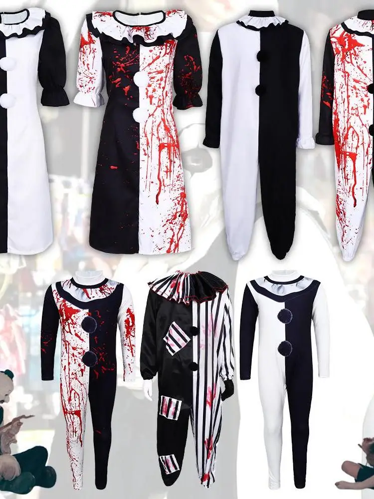 

Костюм Джокера на Хэллоуин, костюм клоуна, женский традиционный китайский костюм, одежда для выступлений на сцене, осень 2025 г.