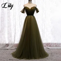 Lily Off the Shoulder Prom Dress A Line Party Dresses Sweetheart Celebrity Gowns A-Line Wedding Party Dress вечерние платья