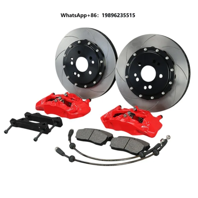 Auto Brake System Big 4 Pot Brake Kits Calipers for Car Wheel Rim 16 17 18 Inches