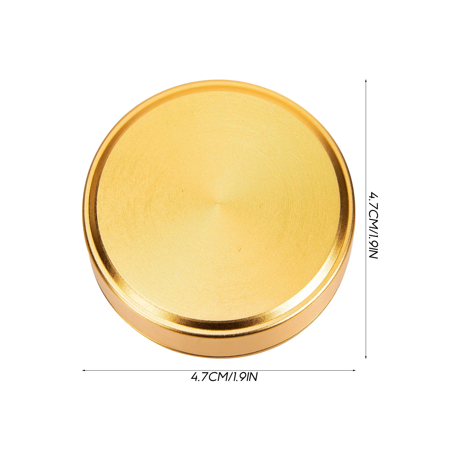 5Pcs Metal Tea Jar Lids with Thread Ring Design Heavy Duty Dustproof Sealing Covers for Tea Canisters Cups Storage Containers