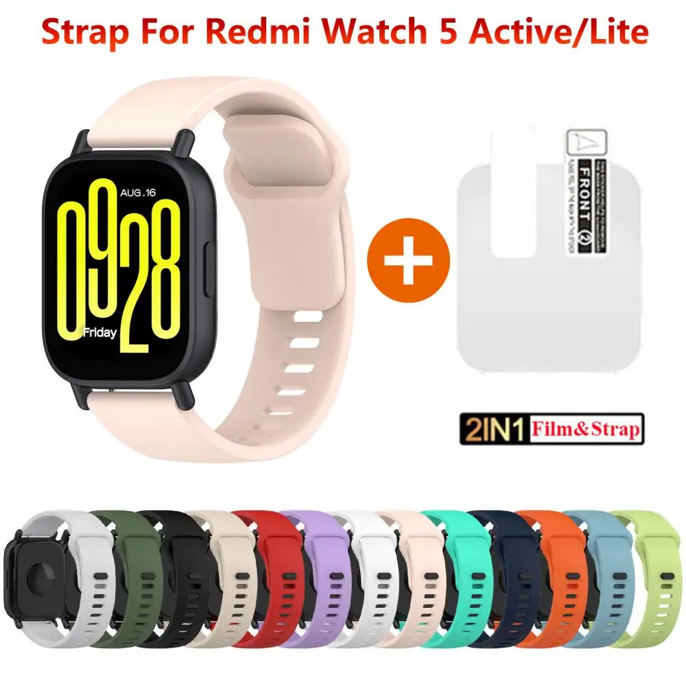 

Silicone Strap for Redmi Watch 5 Active Smart Watch Replacement Bracelet Sport Breathable Straps for Redmi Watch 5 Lite