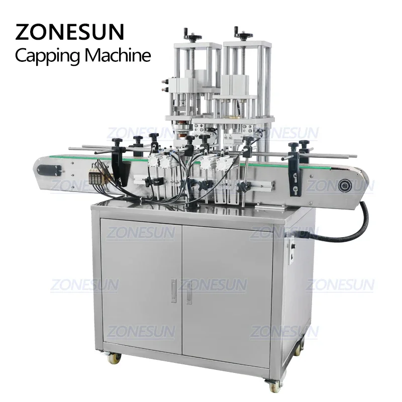 ZONESUN Automatico Fragranza Profumo Bottiglia di Vetro Spruzzatore Tappo Crimpatura Pressatura Tappatrice