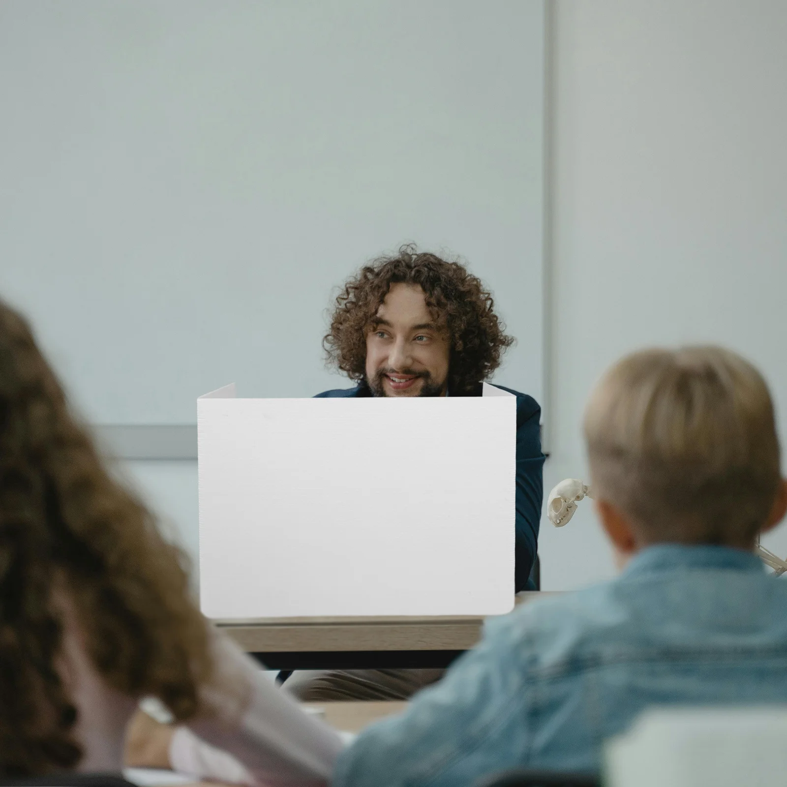 

Desk Dividers for Students White Plastic Study Carrel Divider Classroom Exam Privacy Screen Reusable Folder Panels