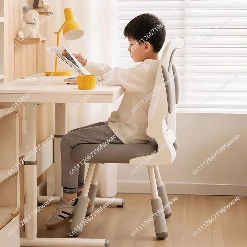 Children's Study Chair Household Adjustment Lifting Desk Special Back Chair for Writing Correction Sitting Posture