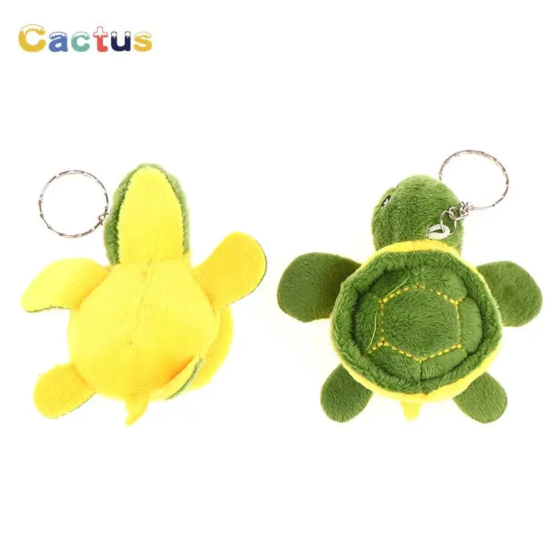 1pc 10cm süße Schildkröte Puppe ausgestopfte Schildkröten Puppen Cartoon weichen Plüsch Spielzeug Schlüssel bund Tasche Anhänger für Kinder Geschenk Spielzeug