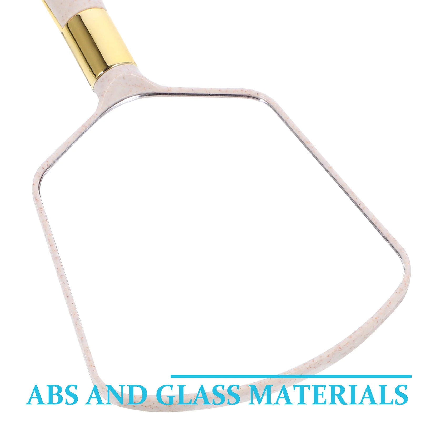 Lekkie kwadratowe lustro beżowe mocna rama z tworzywa ABS przezroczysta powierzchnia szklana nowoczesny prosty styl dekoracja ścienna do domu i łazienki