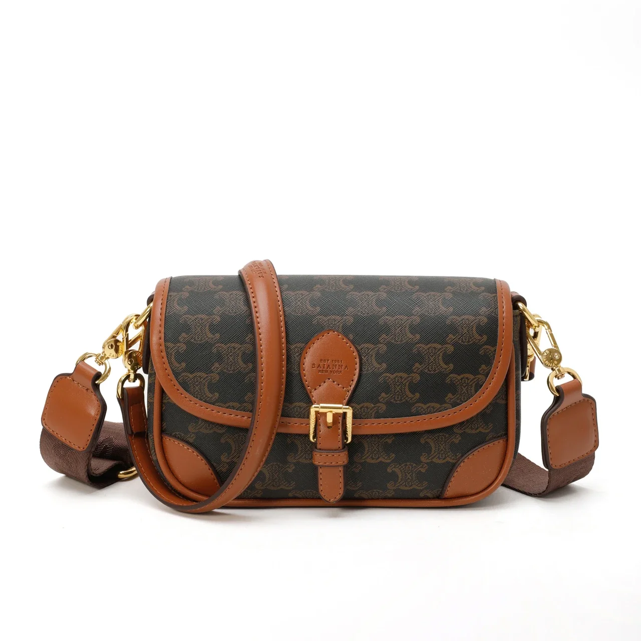 

2025 Spacious Designer Crossbody Bag - Women's Solid Color Leather Tote With Parisian Vintage Elegance