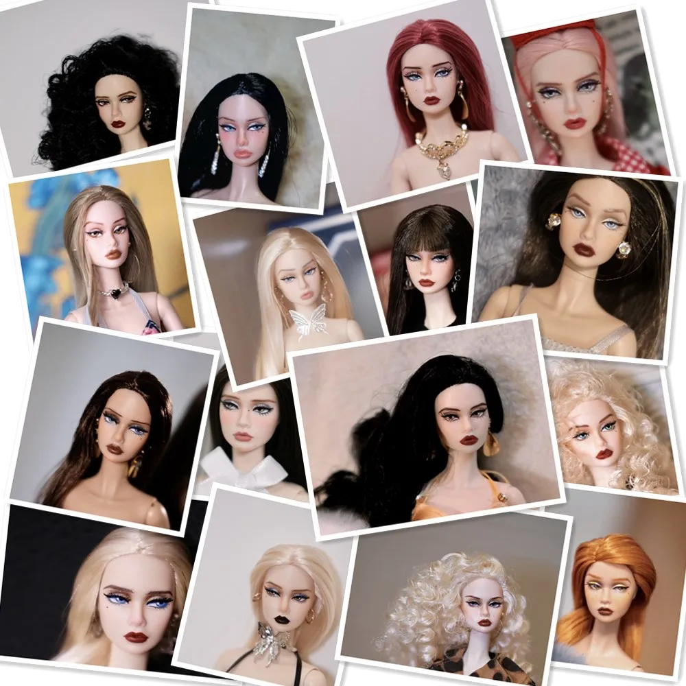 30cm Original FR head FR doll heads Fashion license head quality doll heads girls Dressing DIY toy parts