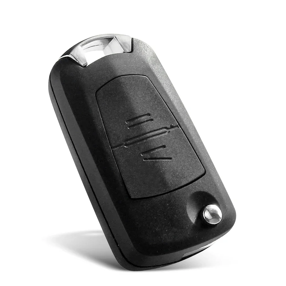 KEYYOU-Modificado Flip Folding Shell chave do carro remoto, 2 botões, Auto chave caso Fob, Vauxhall Opel, Astra, Zafira, Omega, Vectra