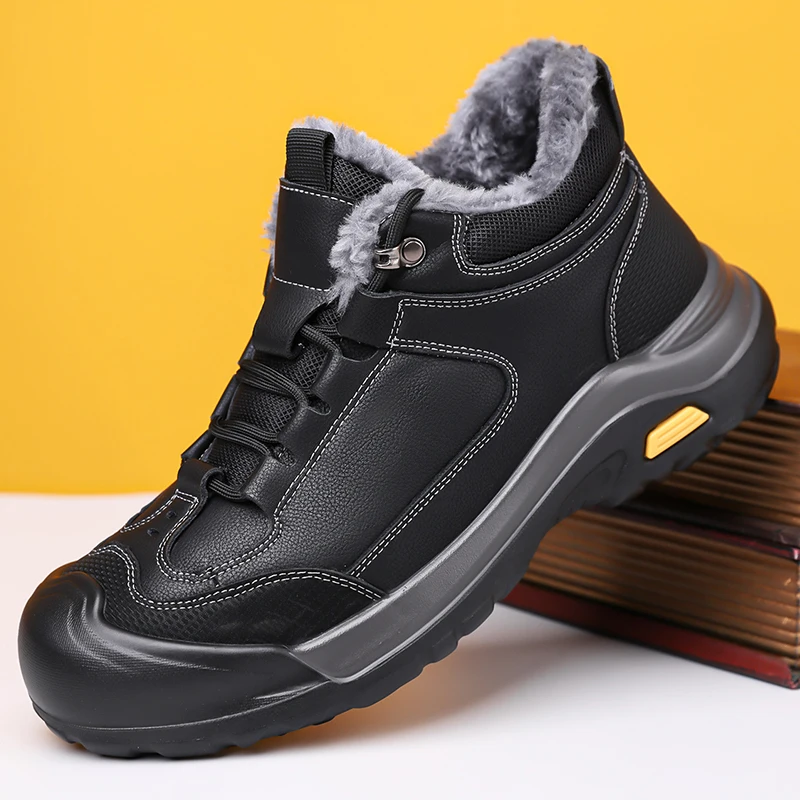 

Зимние ботинки | Швов герметичная мембрана с меховой теплой подкладкой | Мужские ботильоны Wet Snow Outdoor Footwear