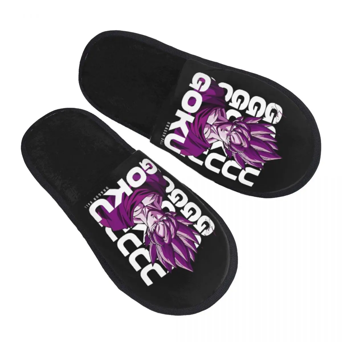 D-Dragon-Ball-L DragonBallz DBZ Indoor Slippers with Memory Foam Slipper Gift for Women Men House Shoes with Anti-Skid Sole