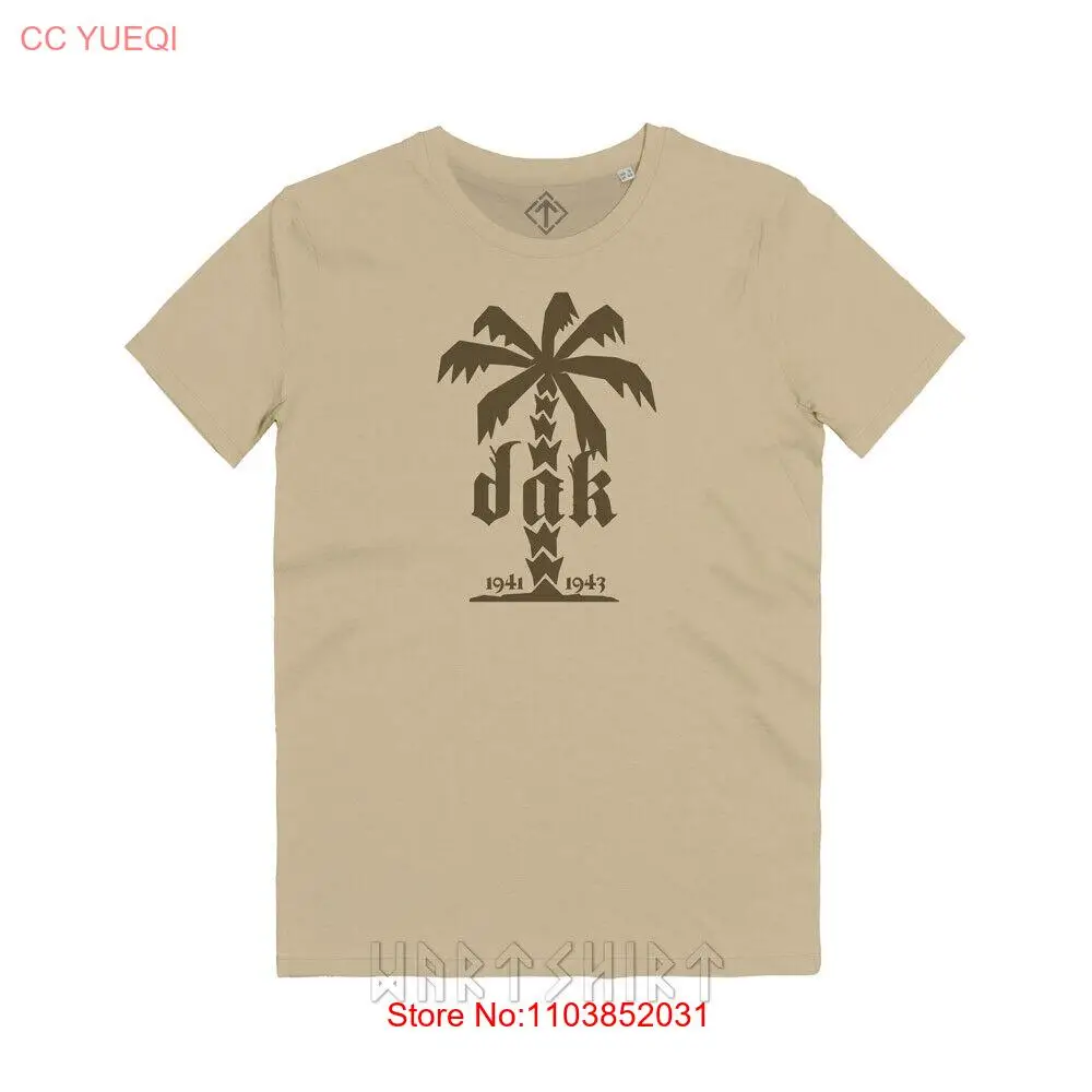 Palma Dak Cuerpo Alemán Africano Palma Campaña del Norte de Africano Camiseta