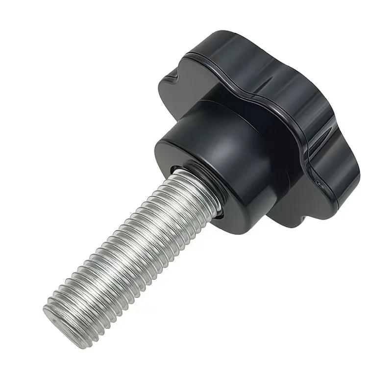 Black star plastic handle screw, suitable for 3D printer/CNC machinery, thread specifications include M3-M12.