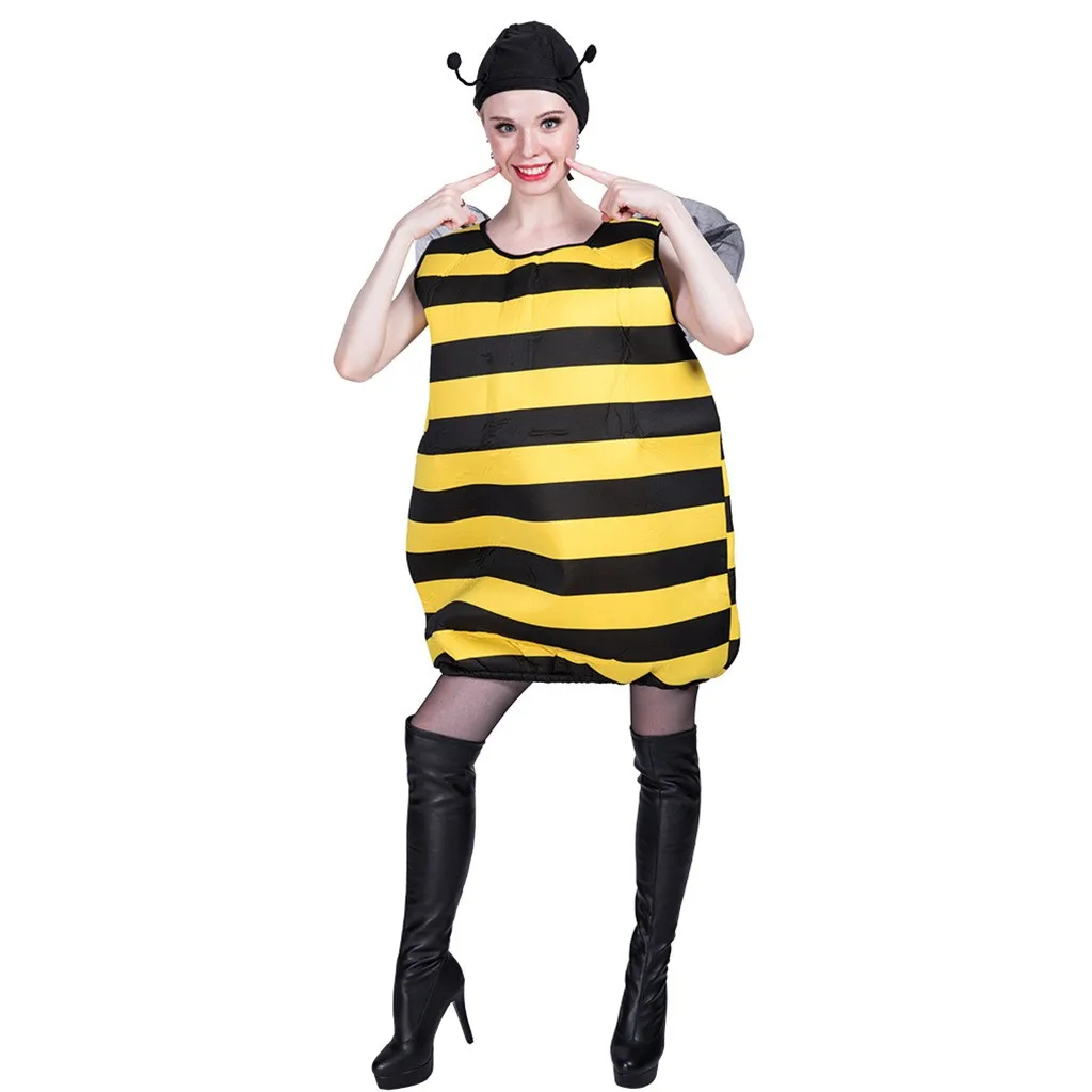 

Adult loween Animal Costume Bee Insect Cosite Sponge Cosplay Clothing Women's Ethnic Stage Wear Traditional Chinese Clo...