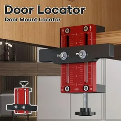 Hidden Door Install Locator 10-60mm Thickness Clampable Cupboard Mounting Clamp DIY Support Arm Cabinets Frame Mounting Jig