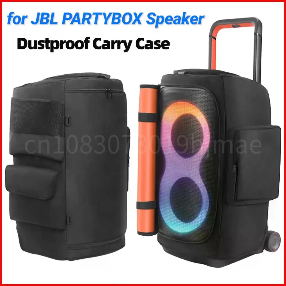 

Portable Speaker Dust Case Zipper Closure Padded Speaker Protective Cover Double-Sided Speaker Storage Bag for JBL PARTYBOX 520