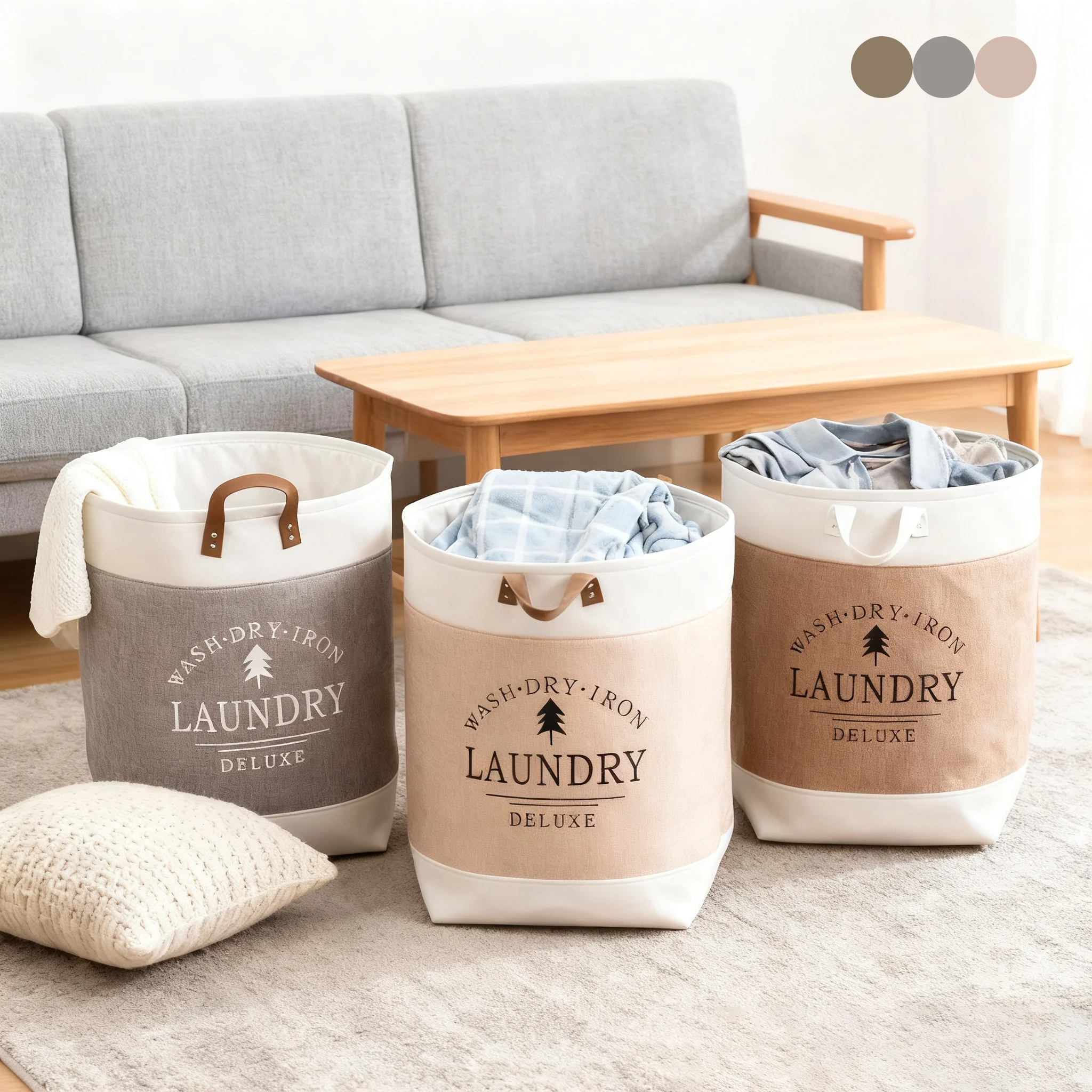 

Складная корзина для белья, водонепроницаемая, для грязной одежды, тканевая корзина для спальни, балкона, прачечной