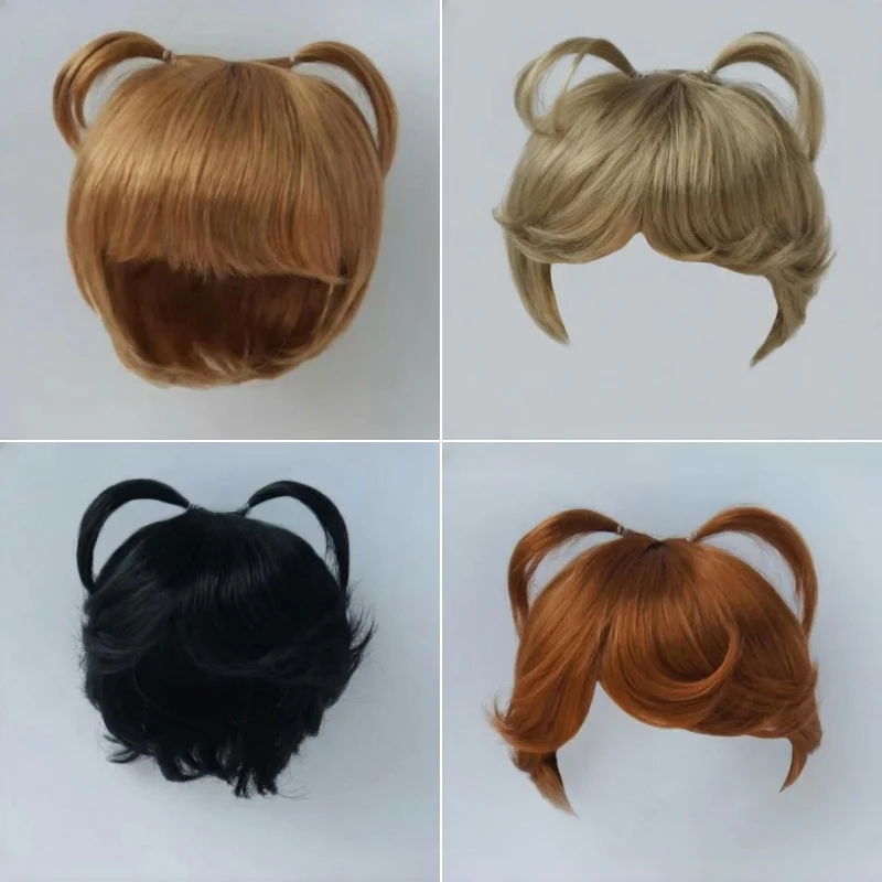 

JD807 Short Enfant Baby Cut With Updo Twins pony Synthetic Mohair BJD Doll Wigs OB11 YOSD MSD SD Qbaby Pullip Blythes Hair