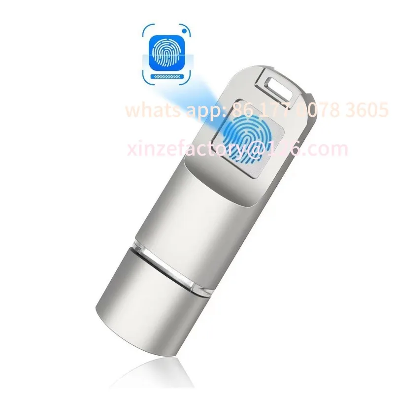 

Customizable 256G fingerprint encryption USB flash drive large capacity mobile phone computer dual-purpose suitable