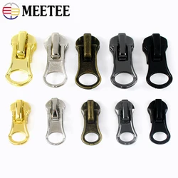 5/10Pcs 3# 5# 8# Zipper Slider For Metal Zippers Puller Bag Garment Decor Zips Head Repair Kit DIY Sewing Accessories