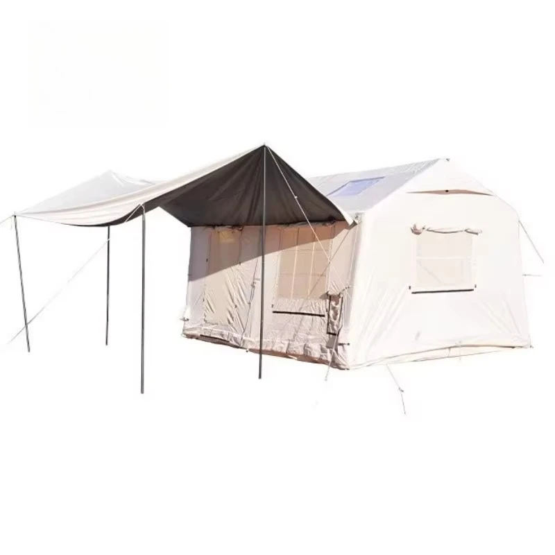 

Easy Setup Inflatable Camping Tent Waterproof 4 Season Air Tent with Hand Pump Oxford Glamping Tent for Camping