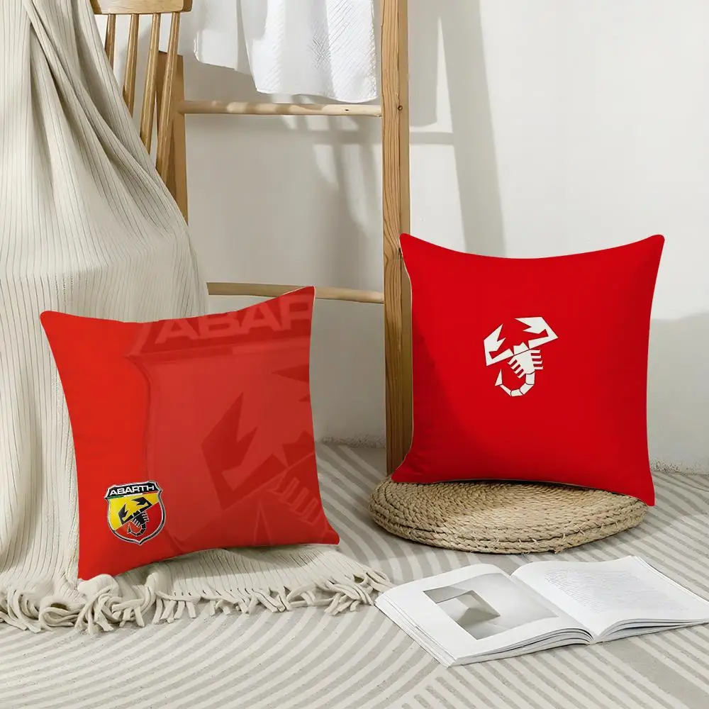 Famous Brand A-AbarthS Cushion Cover Short Plush Breathable Pillowcase Odorless Invisible Zipper Washable Removable