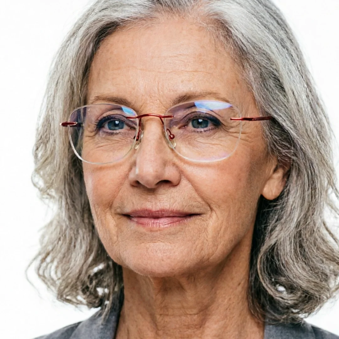 

Легкие безободковые очки для чтения с красными дужками, защита от синего света, для мужчин и женщин, от +0.75 до +4