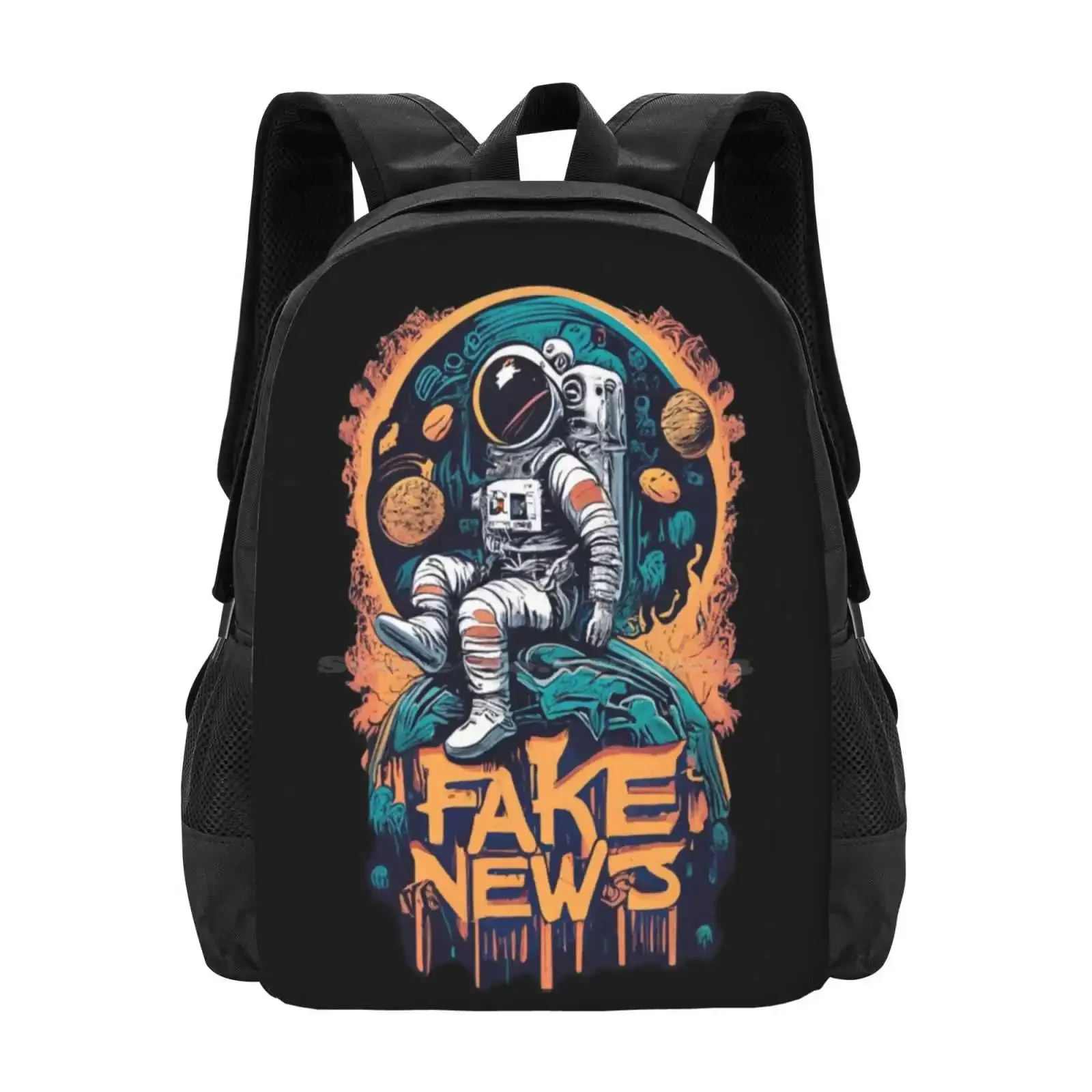

Fake News - Astronaut In Space Hoax - Essential T-Shirt Hot Sale Schoolbag Backpack Fashion Bags Fake News Astronaut Planets