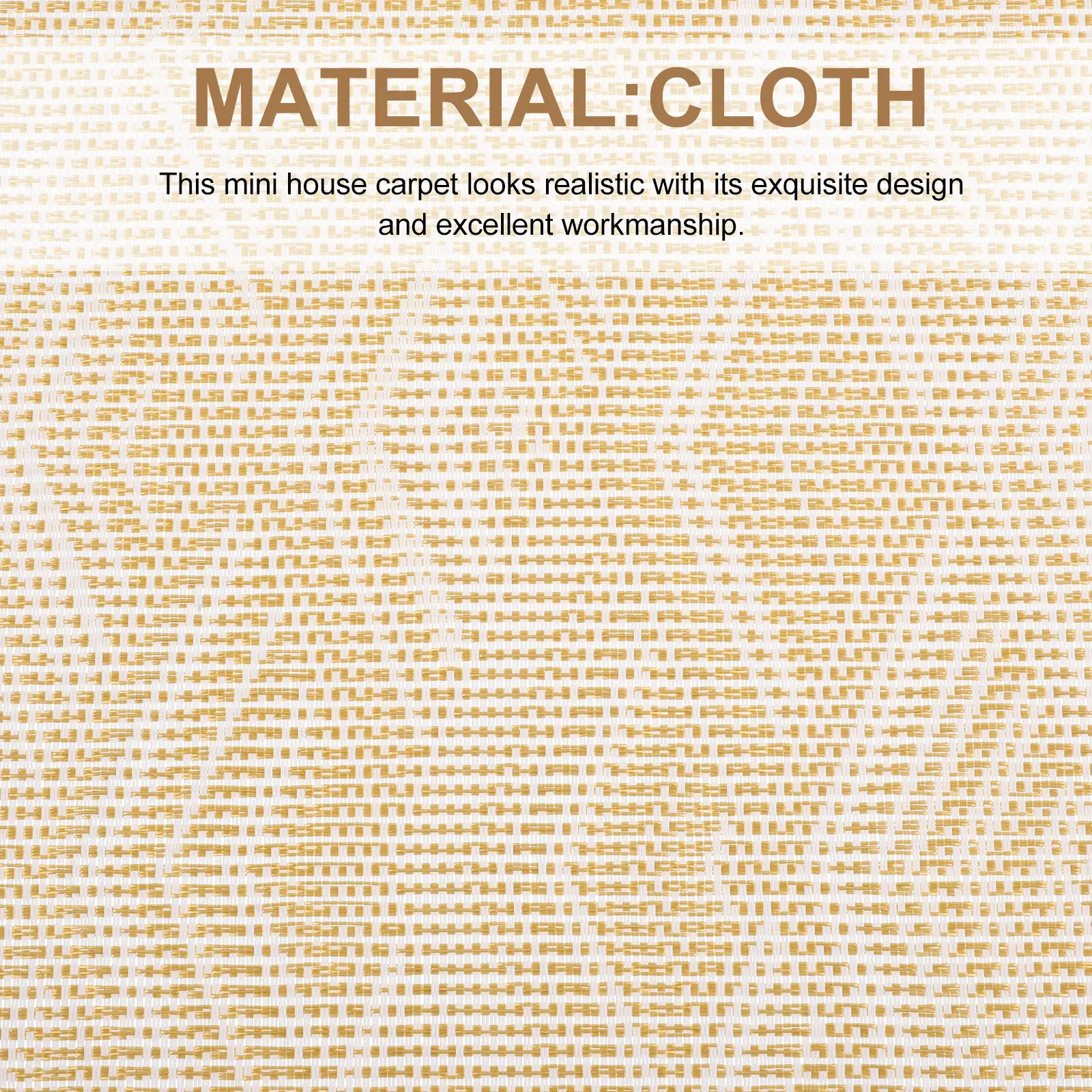 

2Pcs Miniature Decorative Carpets for Dollhouse Interiors Tiny Home Floor Rugs for Miniature Landscape Scenes House Decoration