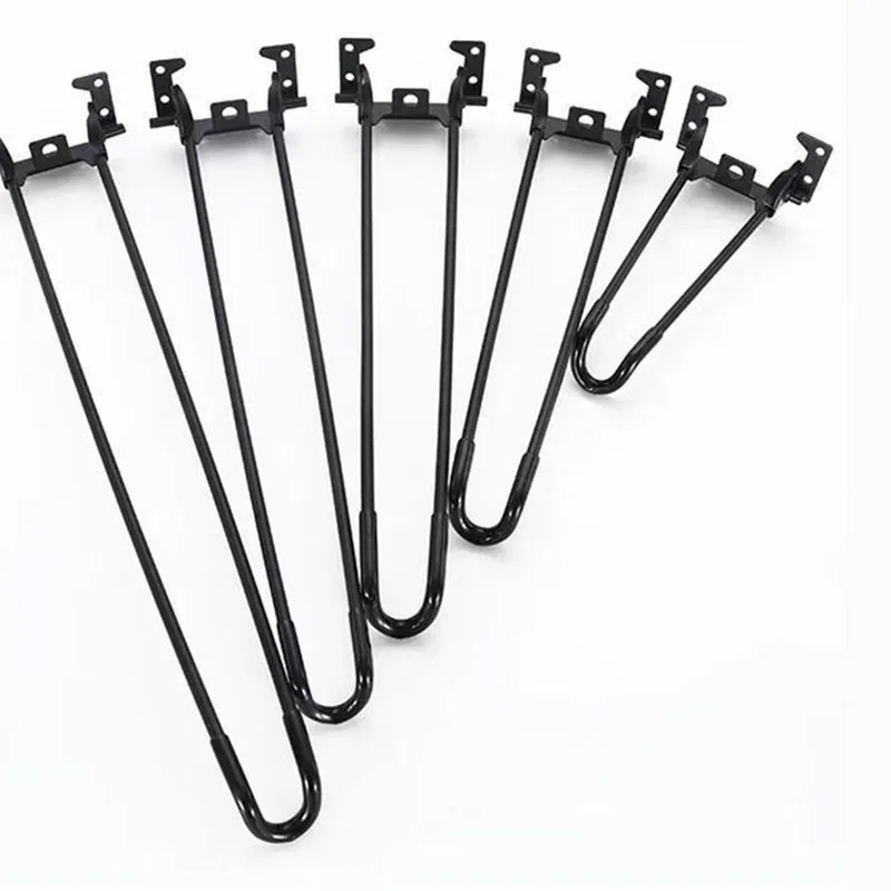 4Pcs Folding Table Legs Table Metal Feet Support Legs Coffee Table Computer Table Outdoor Camping Foldable Bracket Accessories