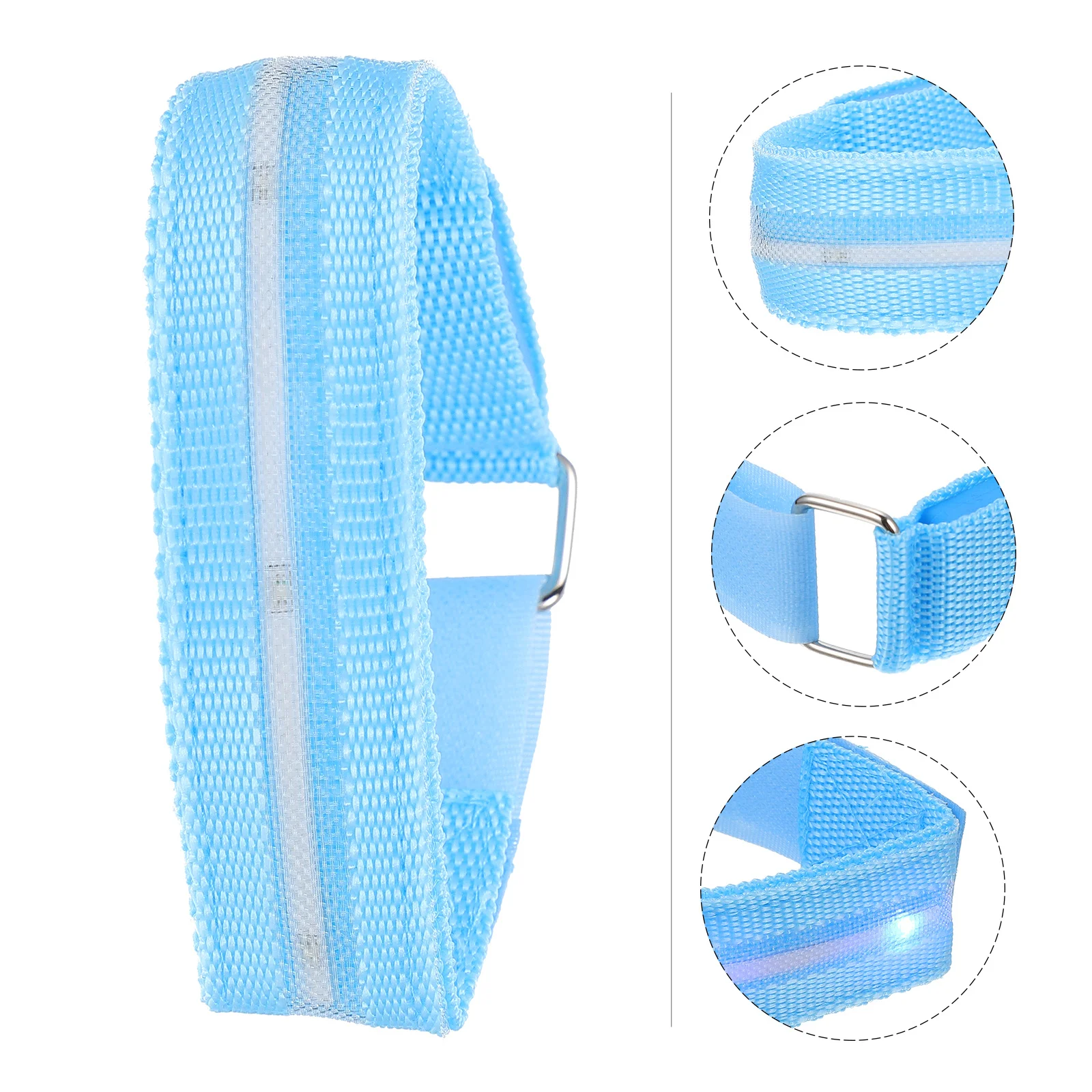 1pc Leucht Lauf Armband High Grade Nylon Einstellbare Leuchtende Strap Für Nacht Sport Outdoor Sicherheit Led Armband Camping