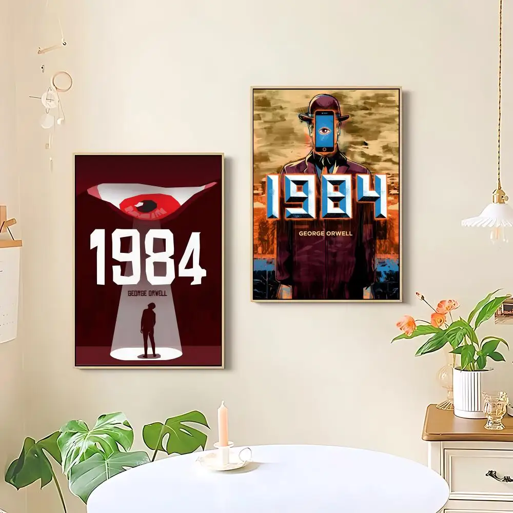 1984 George Orwell Poster HD art sticky wall waterproof home living room bedroom bar aesthetic decoration