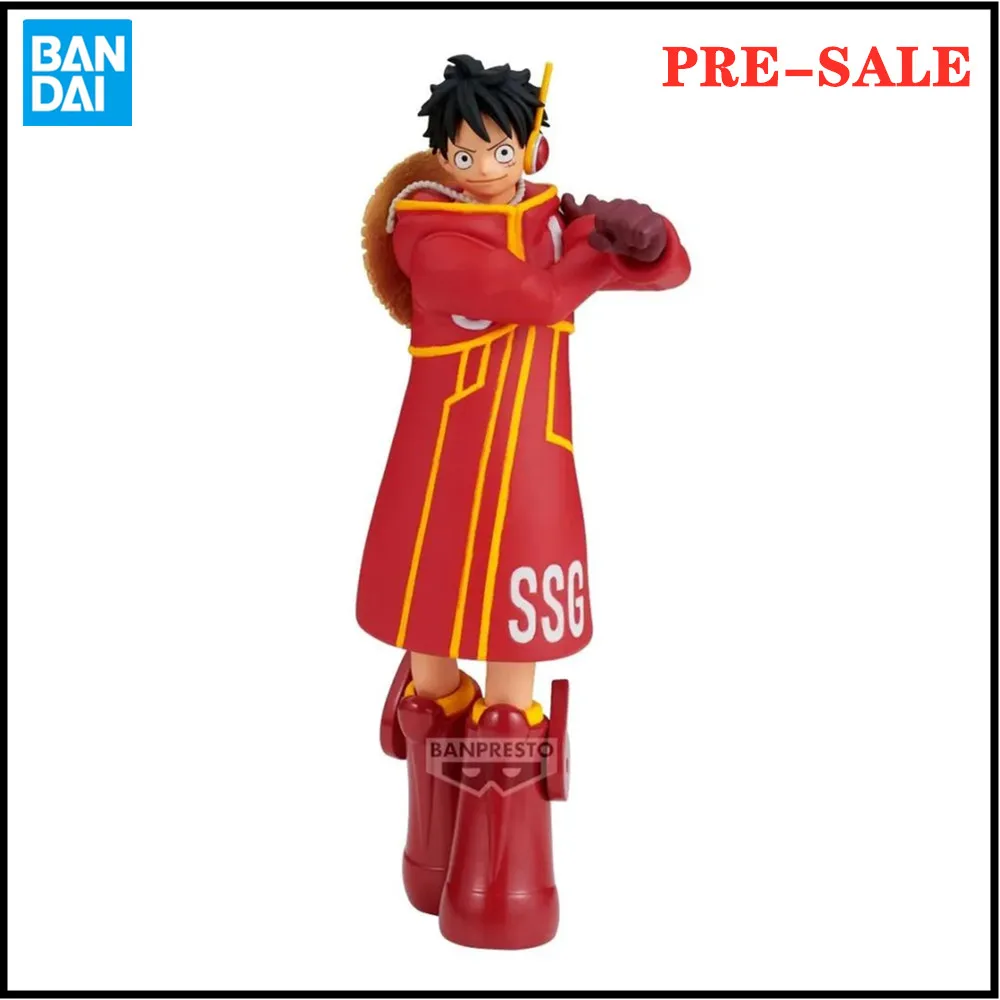 Original Anime Figure Bandai ONE PIECE THE SHUKKO-MONKEY.D.LUFFY-ver.EGGHEAD Action Figure Toys 14cm Collector Figurine