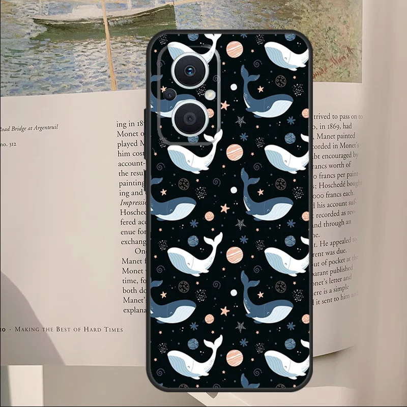 Baby Whale For OPPO Reno 8T 4Z 5Z 2Z 3 4 5 6 7 8 Lite Case For OPPO Find X5 Lite X2 X3 Neo X6 Pro