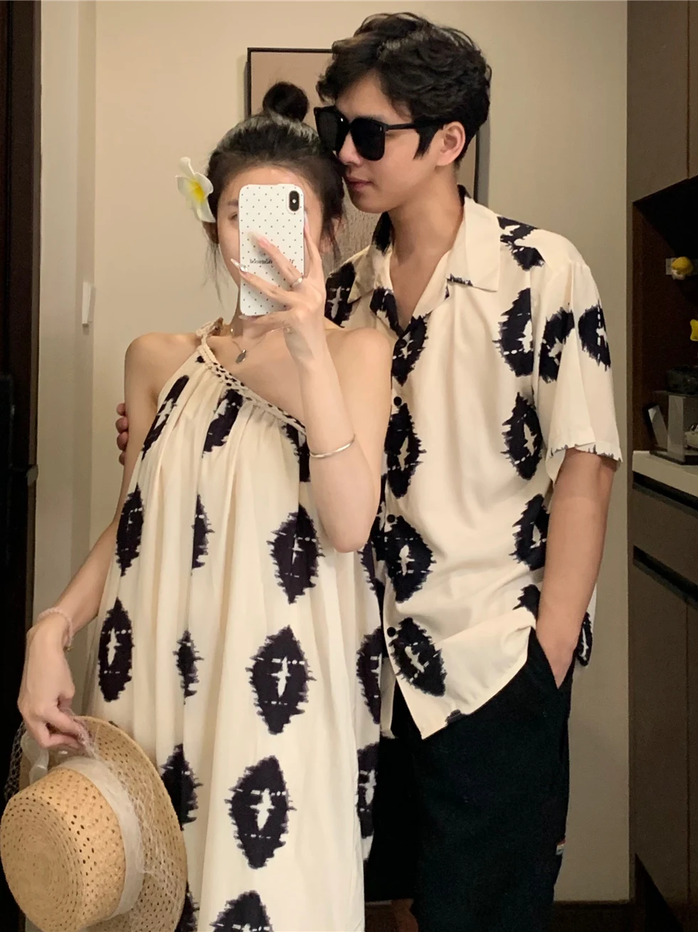 Sommer 2025, Vintage-Design, Sensation Slope oulder Lazy Vaion Sle Dr. Beach Sand One Dr. One irt für Paare