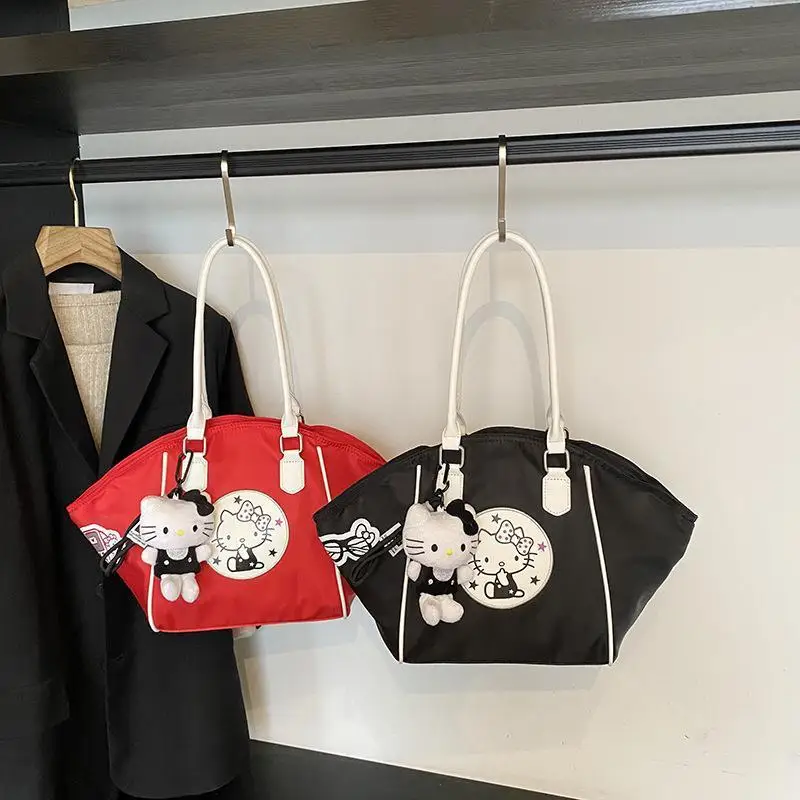 

Сумка через плечо Sanrio Hello Kitty, сумка-мессенджер, бейсбольная сумка с вышивкой, два тысячи и двадцать пять новых модных праздничных подарков