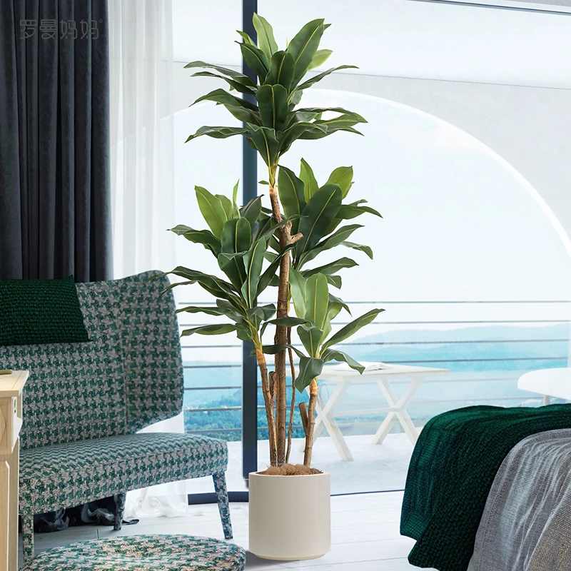 

Artificial Plant Potted Plants Velvet Artificial Green Plants Large Indoor Floor-standing Decorative Items Home Decor Bonsai