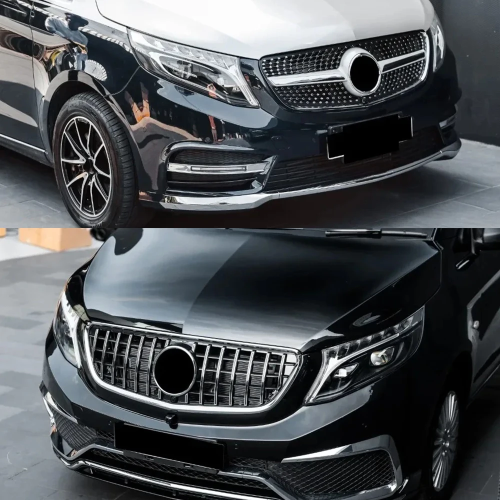 2015-2023 Diamond front grille bumper,suitable for Mercedes Benz Vito V W447,similar to V250 V300 V260 tuning body kit