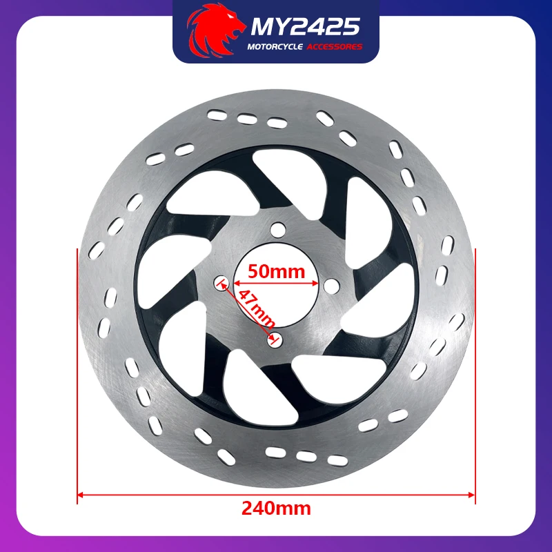 For SUZUKI GS125 GN125 HJ125K-2A/3A EN150-A EN125-2A/2E/EF/3E/3F Brake Discs Parts 240MM 4 Holes Motorcycle Brake Rotors