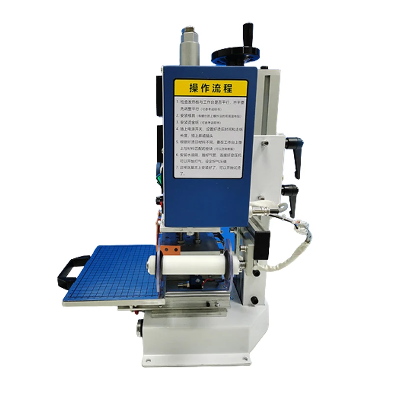 Automatic Paper-feeding Hot Stamping Machine, Small Pneumatic Embossing for Trademark Leather Paper Plastic Indentation Wood