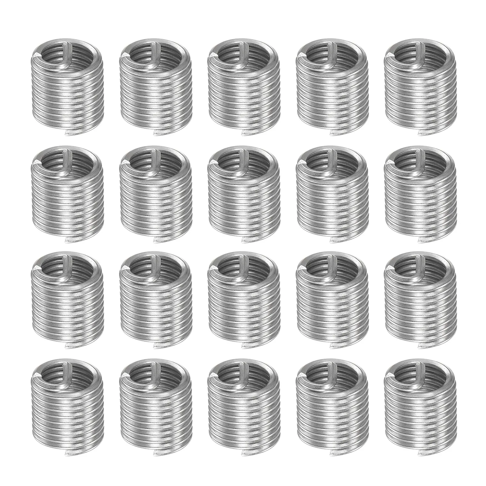 

20pcs M5 x 0.8 2D / 10Pcs M10 x 1.5 3D 304 Stainless Steel Wire Thread Insert Sleeve