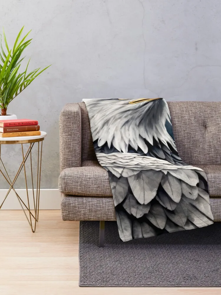 American Eagle - Patriotic Wildlife USA Art Throw Blanket Bed covers Plaid on the sofa Blankets