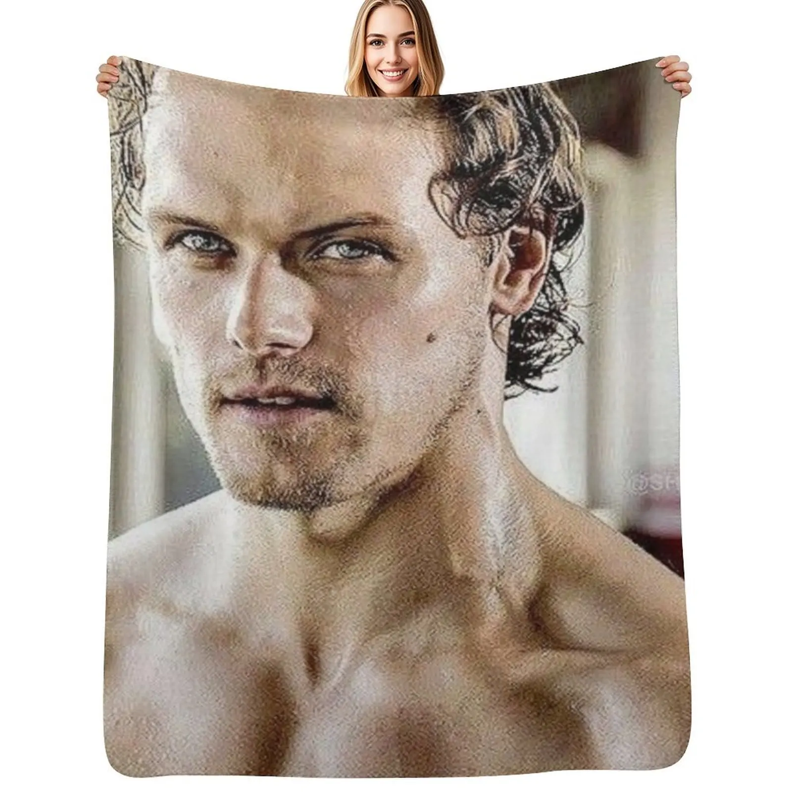sam heughan Throw Blanket Versatile Cozy Throw Blanket for All Occasions
