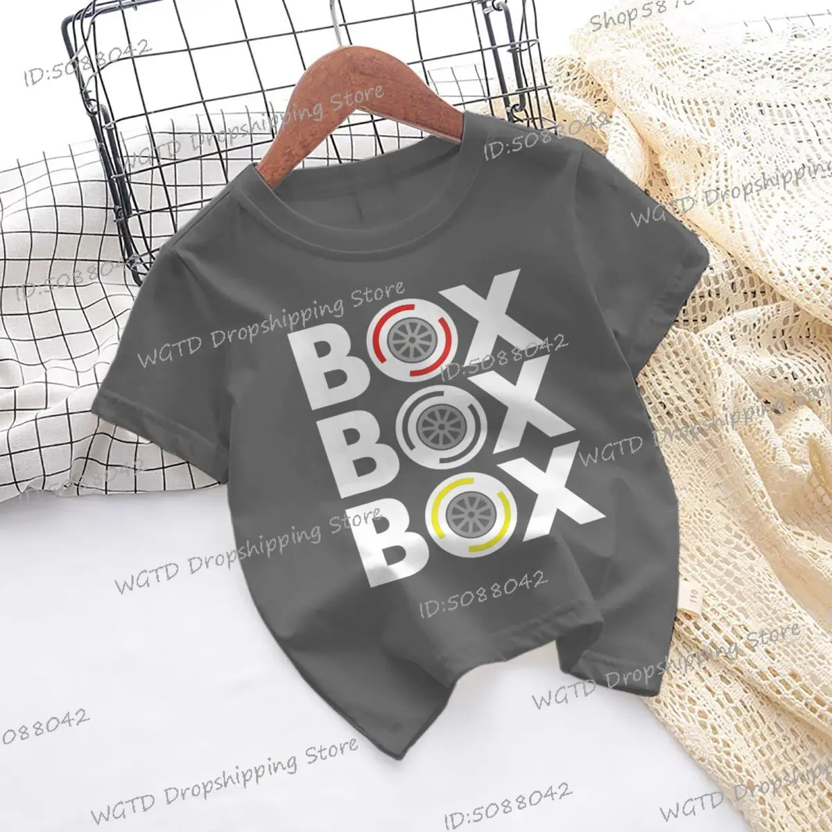 

Box Box Box Fun T-shirts Boys Girls Cotton Fashion Streetwear Short Sleeve Vintage Christmas Tees Casual Birthday Gifts Tshirts