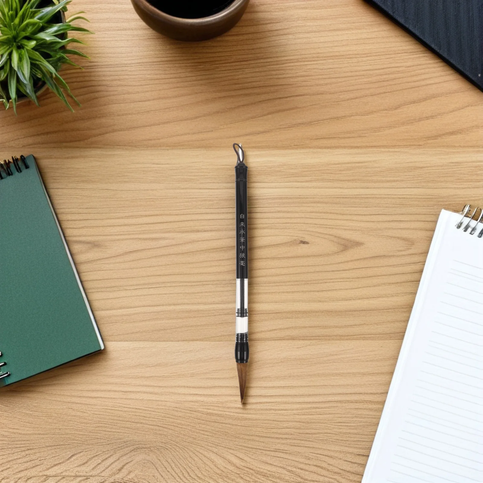 

3pcs Calligraphy Practice Pen Piston Fill Water For Chinese Ink Painting Reusable Asian Art Supplies Chinese Brush Pen Set