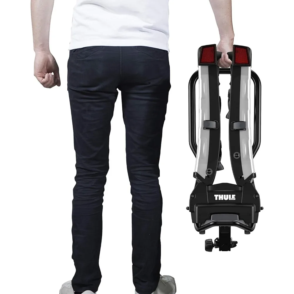 Portabiciclette EasyFold XT con 2 attelage, nero