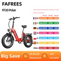 FAFREES FF20 Polar  Electric Bike 20*4 inch Adult E-Mountain Bike 500W Motor electric bicycle 48V10.4Ah*2 Battery Fat Tire Ebike