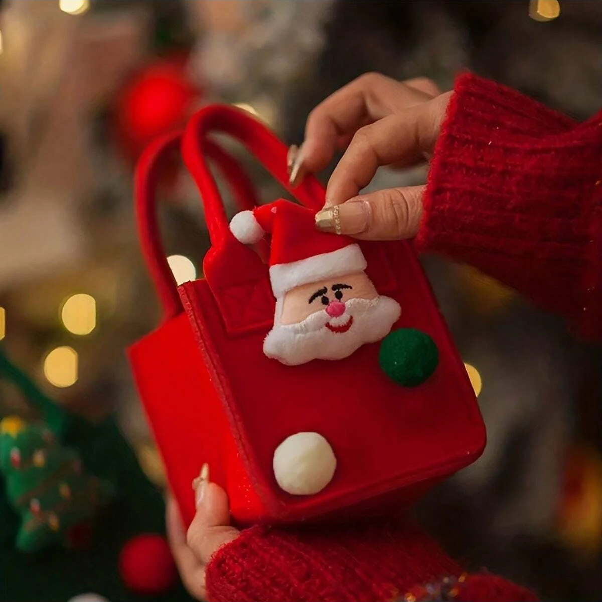 Gatinho Paw Print Watch Set, Pulseira Estilo Natal, Presente Perfeito Escolha, Presente de Natal, 5pcs por conjunto